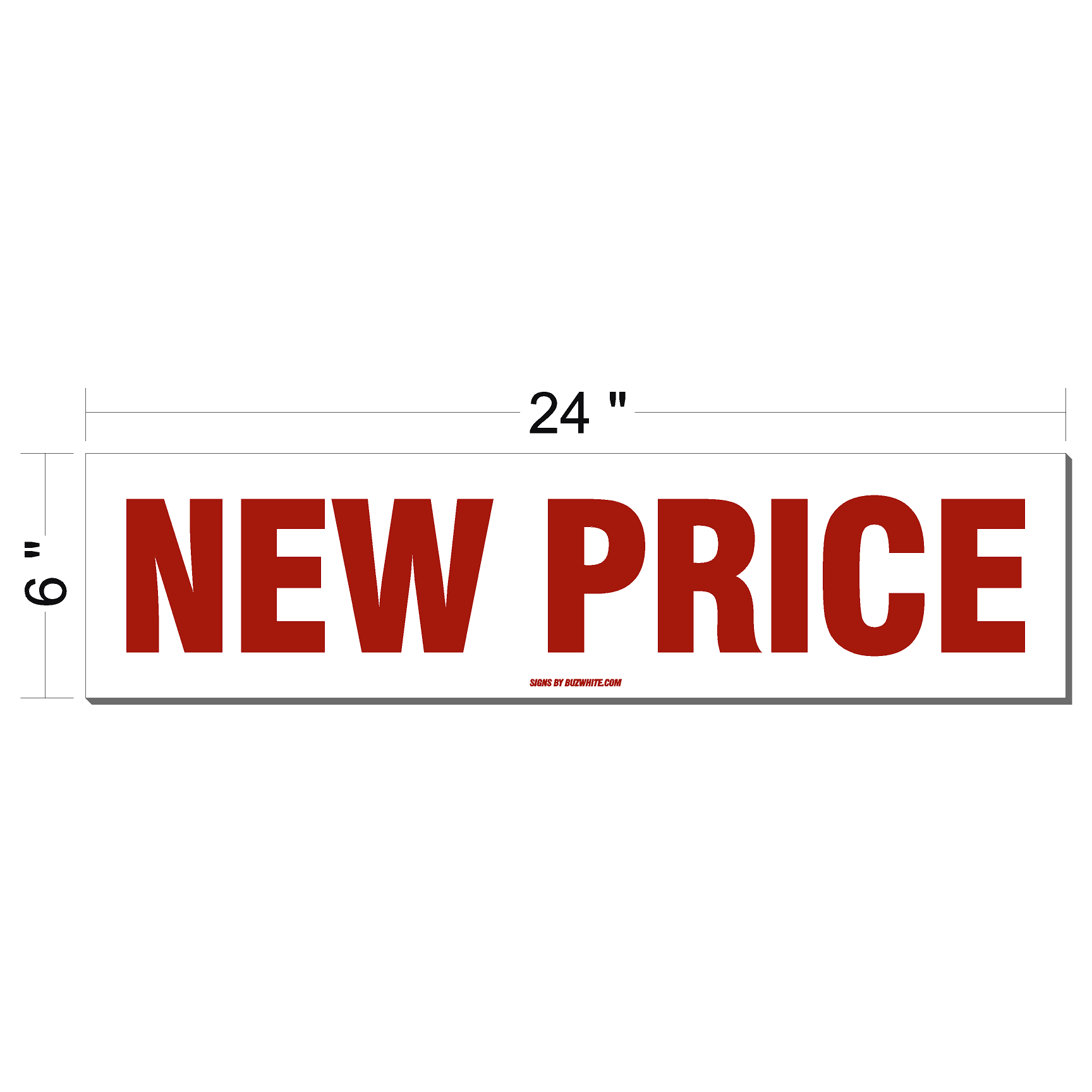 new price sign