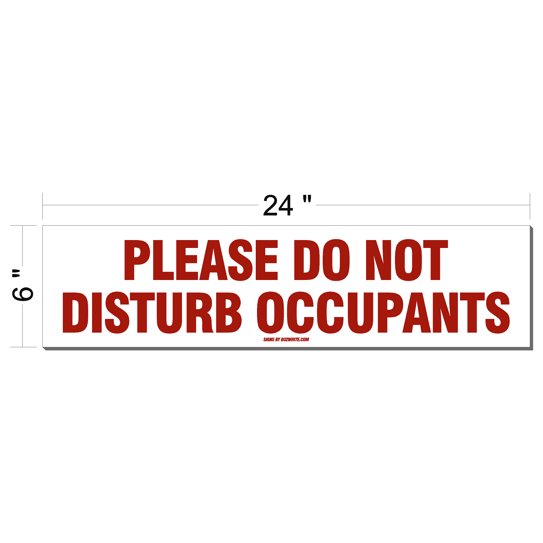 Real Estate Sign Riders 6"X24" RED