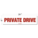 Real Estate Sign Riders 6"X24" RED