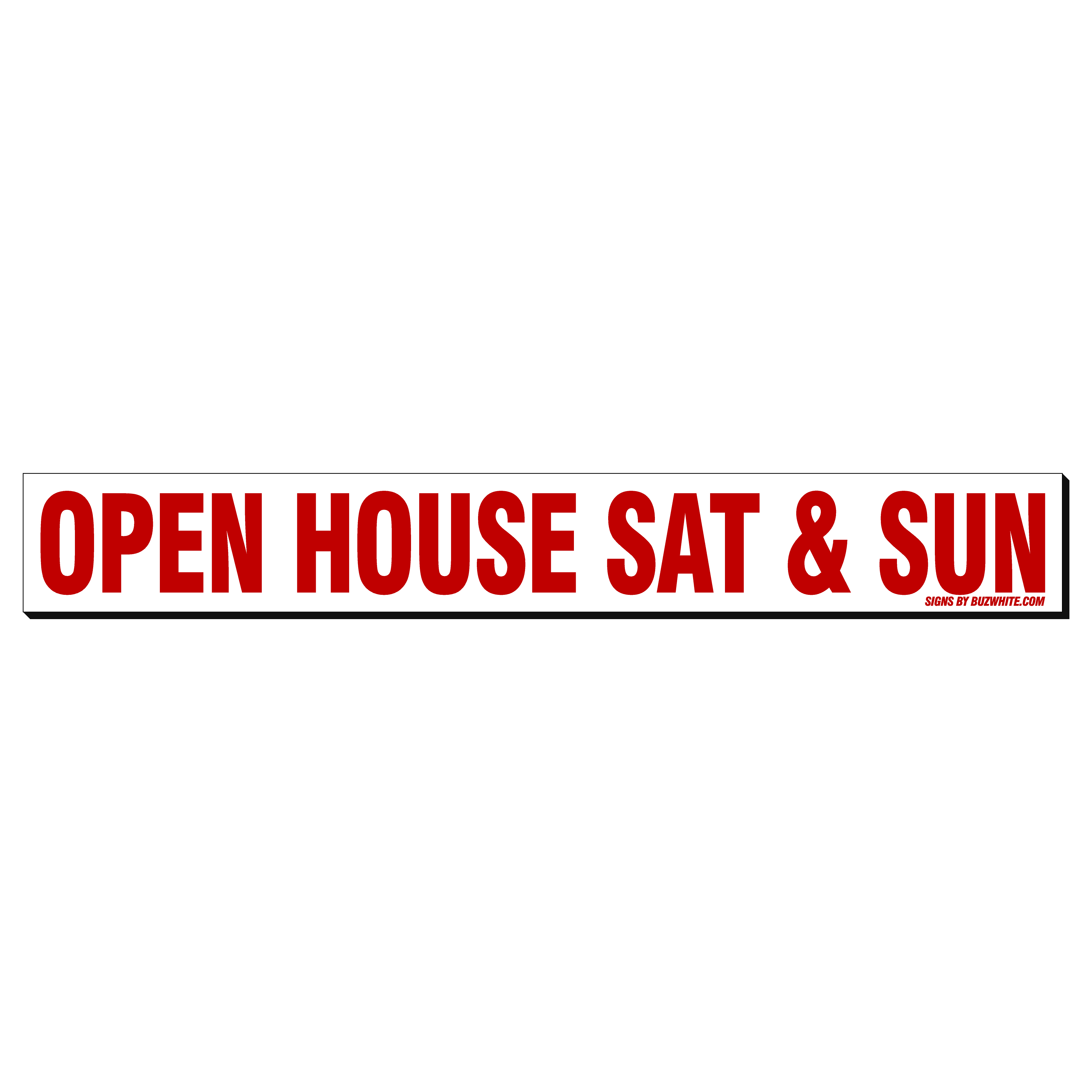 Real Estate Stickers RED (IN STOCK-TOP SELLER!)
