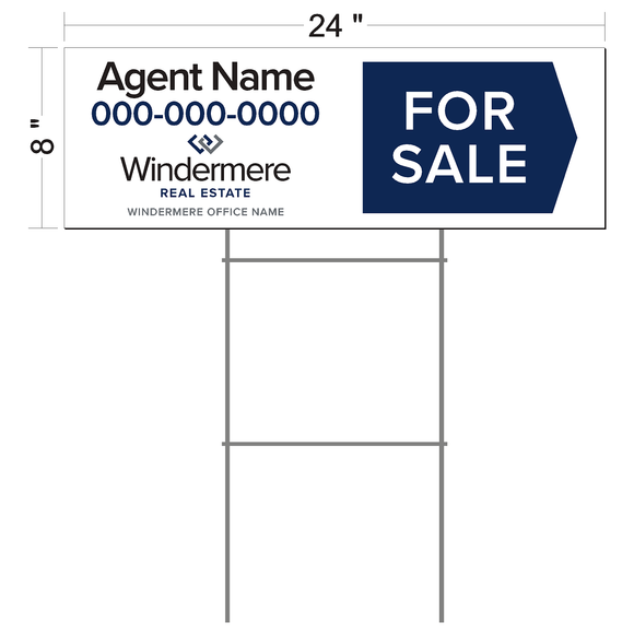Windermere Real Estate Custom Directional Sign (6 pack)