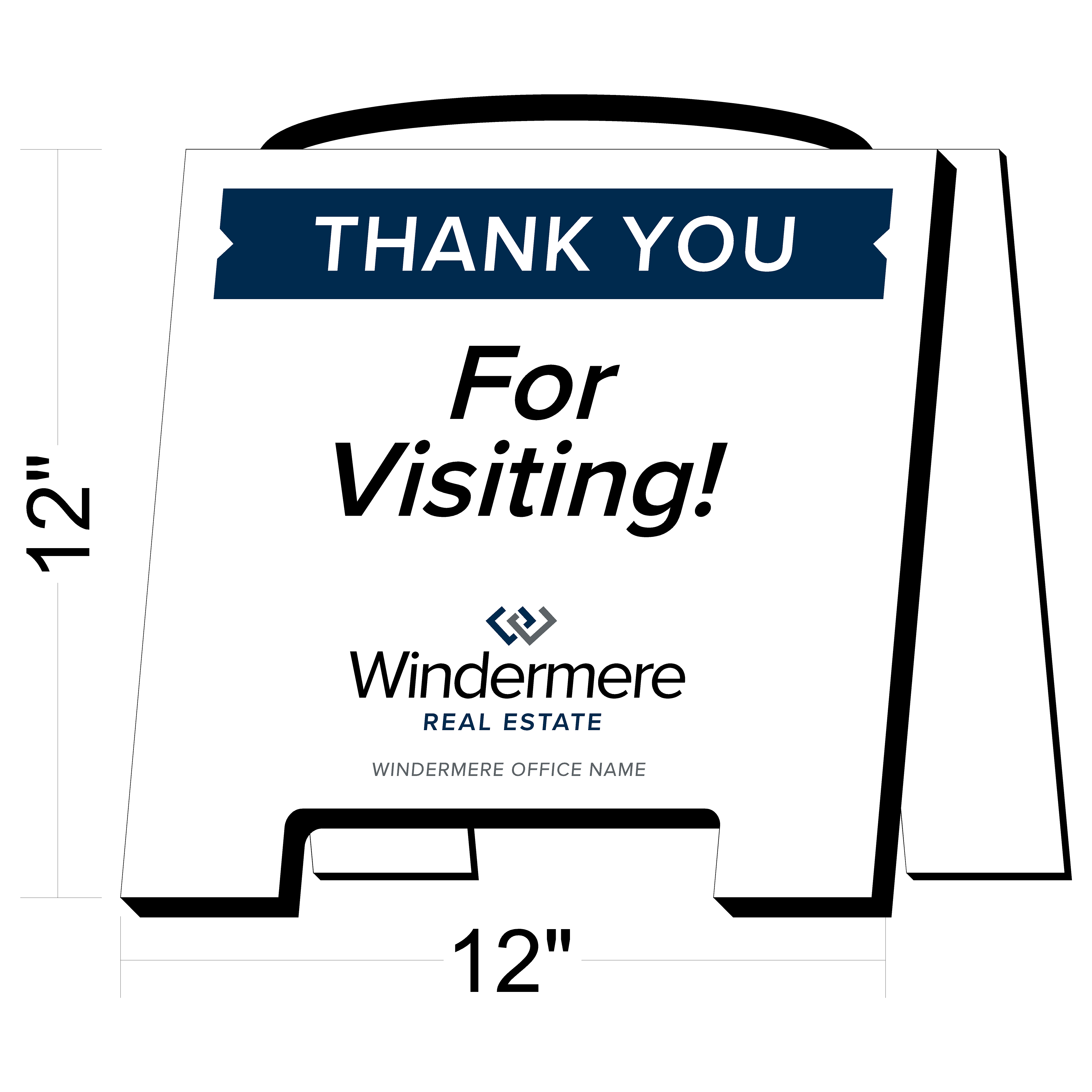 Windermere Please Remove Shoes Sign (Open House)