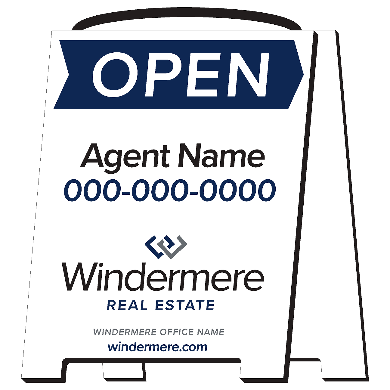 Windermere Real Estate A-Frame Sign (Open House)