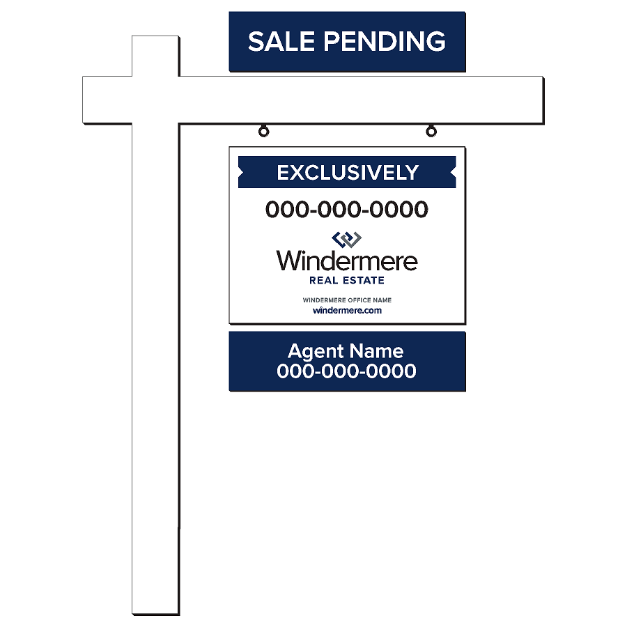 Windermere Real Estate Listing Sign Rider (2 pack)