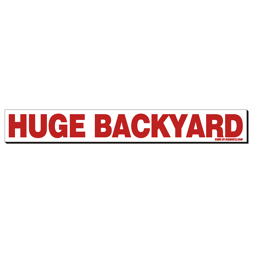 Real Estate Stickers RED (IN STOCK-TOP SELLER!)