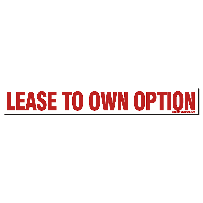 Real Estate Stickers RED (IN STOCK-TOP SELLER!)