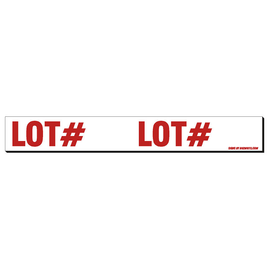 Real Estate Stickers RED (IN STOCK-TOP SELLER!)